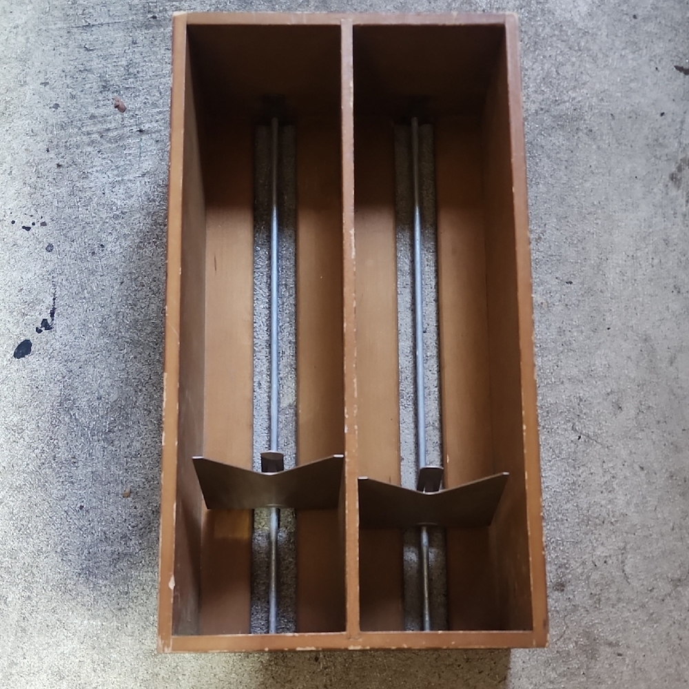 Vintage Gaylord Bros Inc Solid Maple Adjustable Filing Drawer Inserts